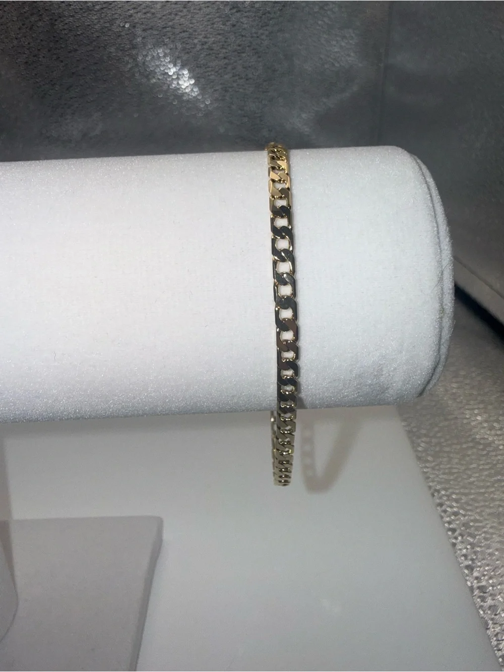 7.5 Inch Cuban Link Bracelet – 18K Gold Dipped, 14K Stamped